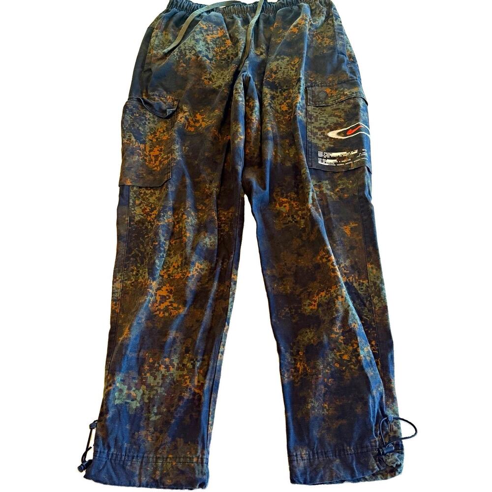 Nike Project Cargo Pants Mens Medium Digital Camo Baggy Wide Leg Drawstring